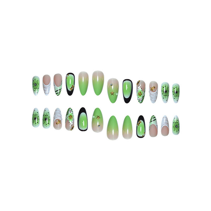 Künstlerische florale Muschel-Design Nagelverstärkungen Karnz