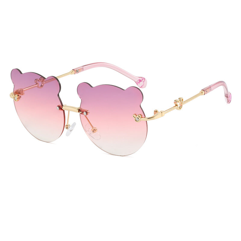 Damen verspielte Sonnenbrille mit niedlichem Bärenmotiv Karnz
