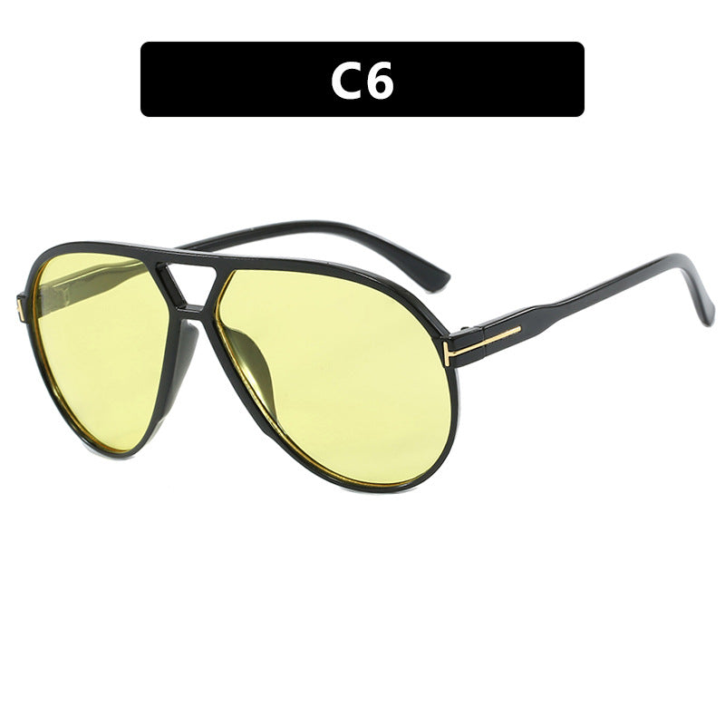 Damen modische Sonnenbrille im stylischen Pilotenlook Karnz