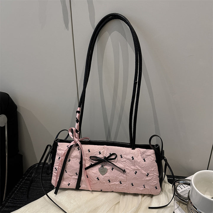 Charmante Schleife Detail Mini Handtasche Karnz