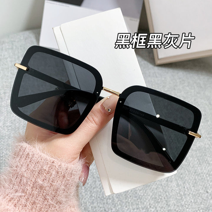 Damen trendige Sonnenbrille im modernen quadratischen Design Karnz