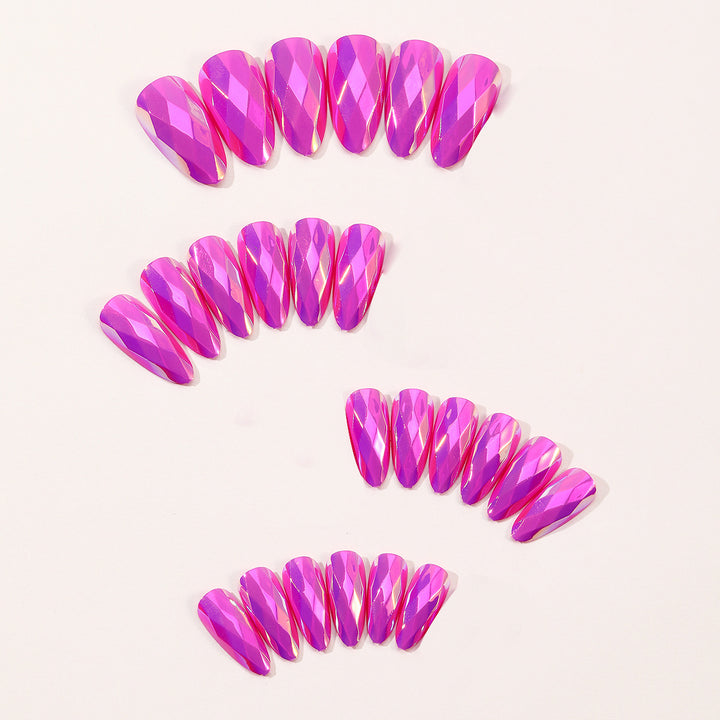 Crystal-Effekt Stiletto Nagelkunst Erweiterungen Karnz