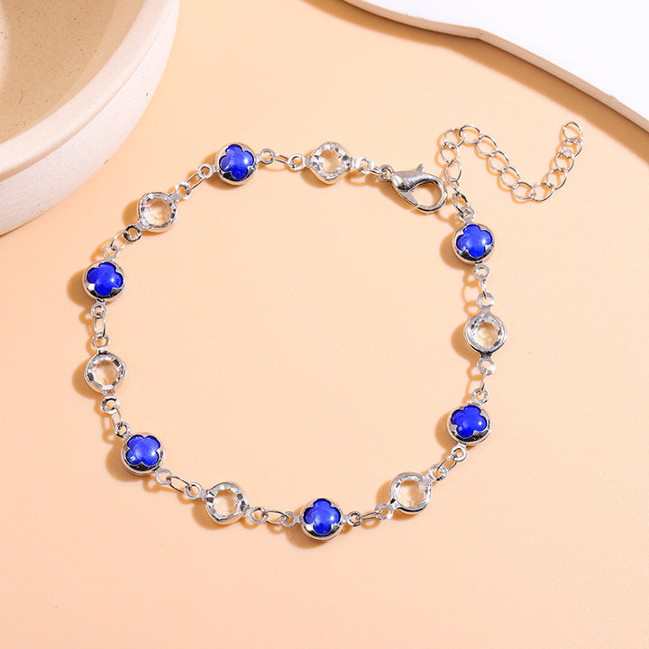 Elegante Perlen Charm Fußkettchen Karnz