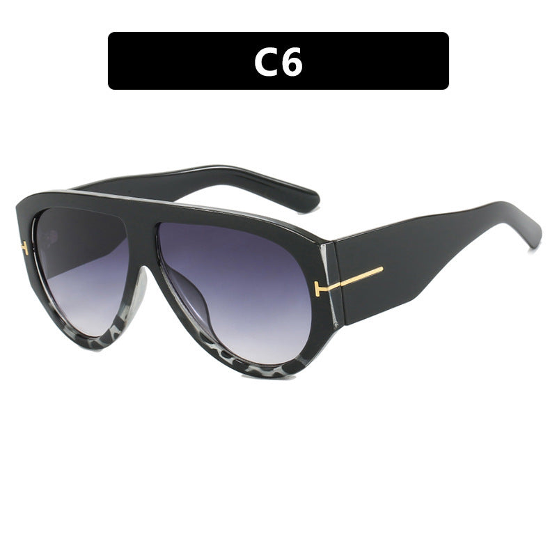 Damen Designer-Sonnenbrille im eleganten Retro-Design mit breitem Rahmen Karnz