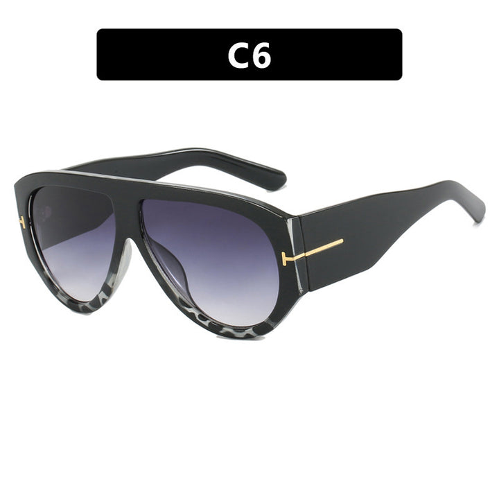 Damen Designer-Sonnenbrille im eleganten Retro-Design mit breitem Rahmen Karnz