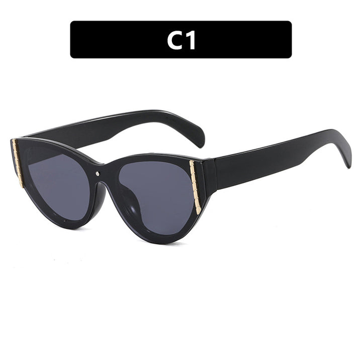 Damen trendige Sonnenbrille mit elegantem Katzenaugen-Design und hochwertigem Rahmen Karnz