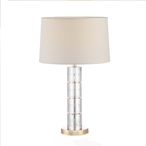Stylische dekorative Tischlampe mit Kristallbasis