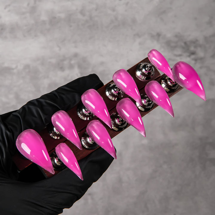 Stiletto Press-On Nail Set mit glänzendem Finish