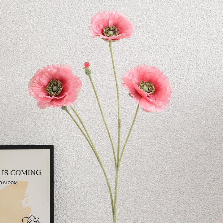 Künstlicher Romantischer Mohnblumenstrauß Karnz