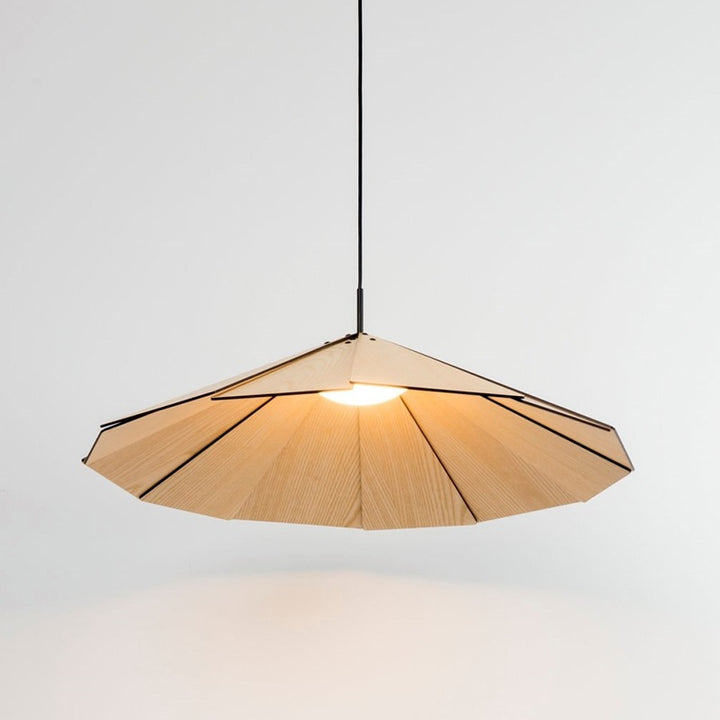 Moderne geometrische Holzhängelampe