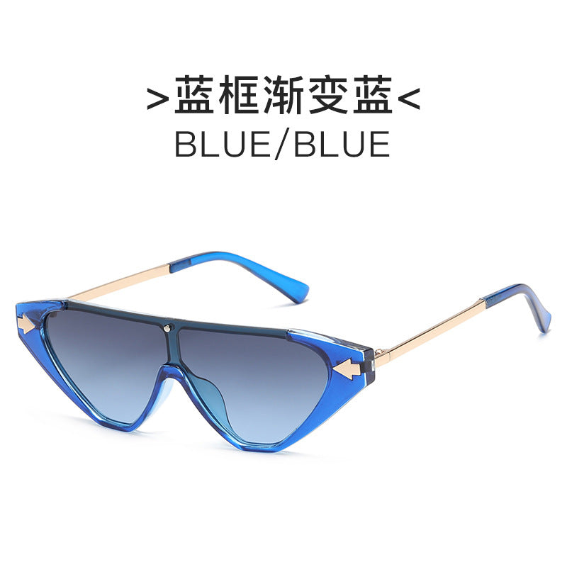 Damen futuristische Sonnenbrille mit markantem Design Karnz