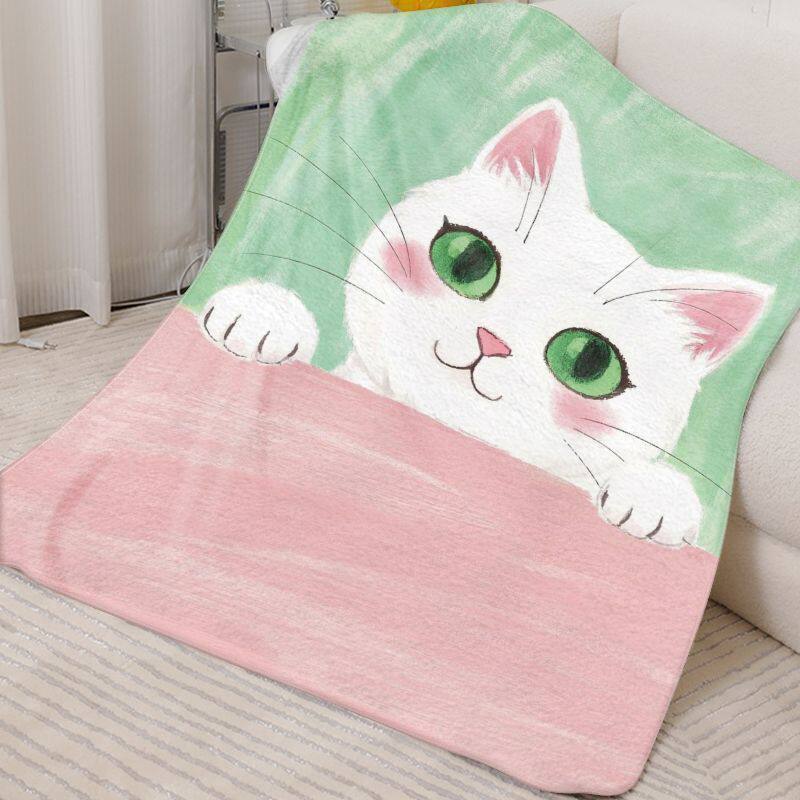 Niedliche Katzen-Themen-Fleece-Decke
