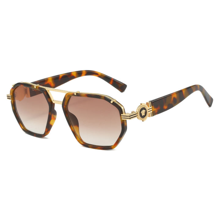 Elegante Übergroße Geometrische Sonnenbrille Karnz