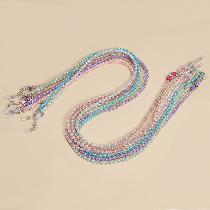 Elegante Kunstperlen Brillen Kette Karnz