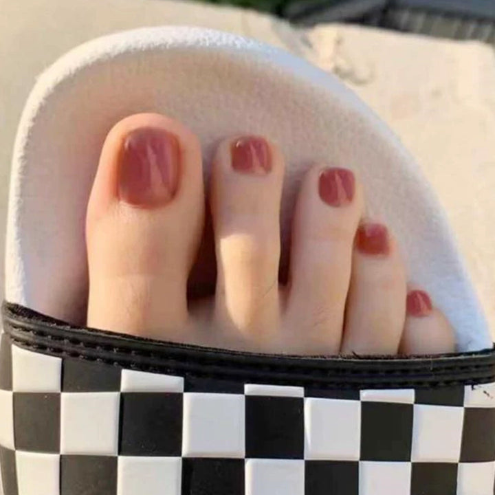 Premium Glossy Press-On Toenails Karnz