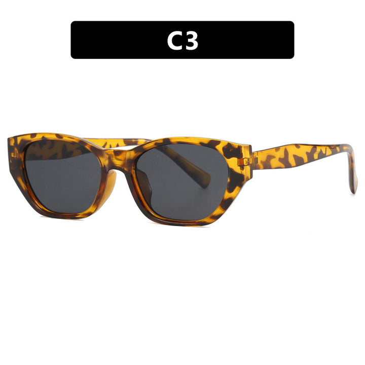 Damen futuristische Cat-Eye Sonnenbrille mit transparentem Rahmen und komfortablem UV-Schutz Karnz