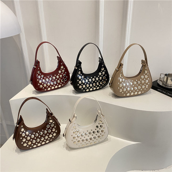 Nietenleder Hobo Tasche Karnz