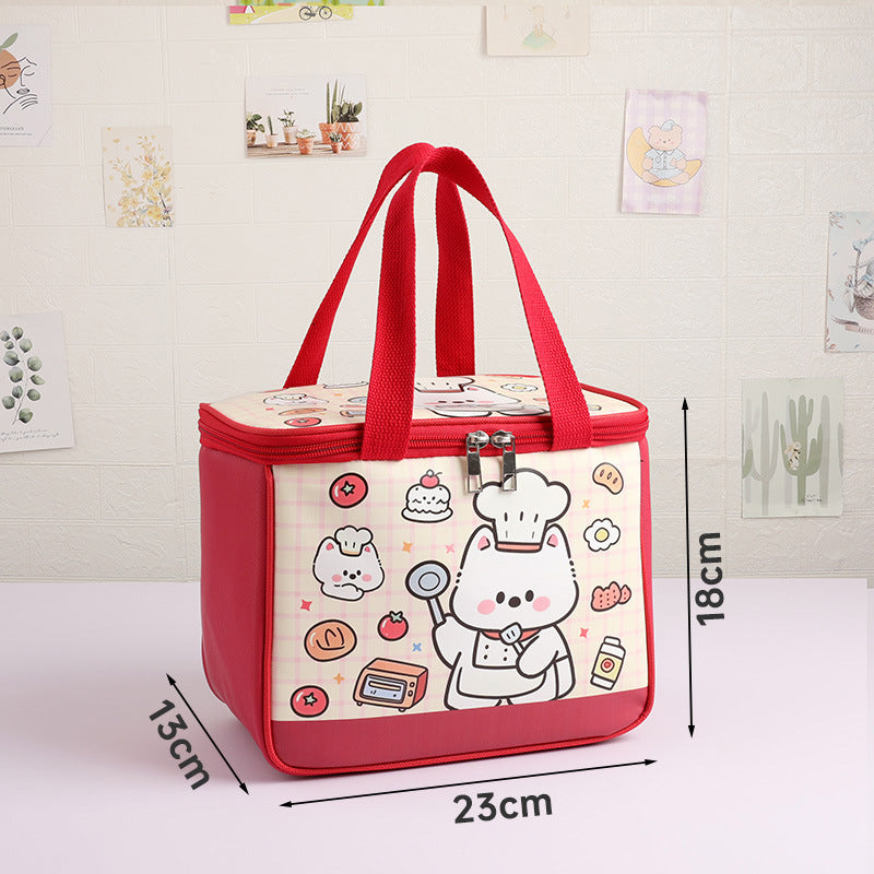 Isolierter Cartoon Lunch Tote Karnz