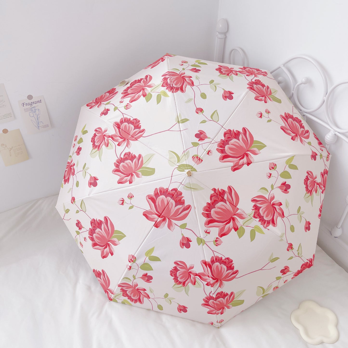 Damen eleganter Faltregenschirm mit fruchtigem Design Karnz