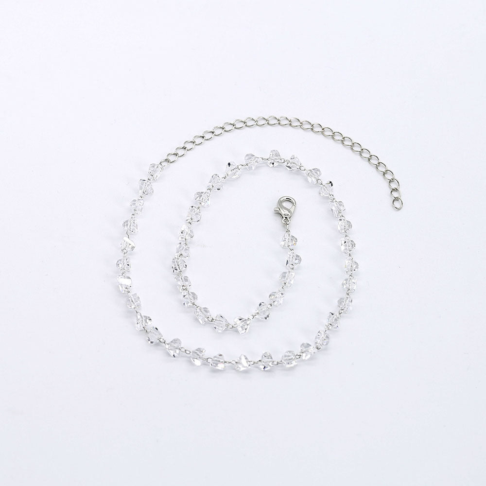 Elegante Kristall Brillen Kette Karnz
