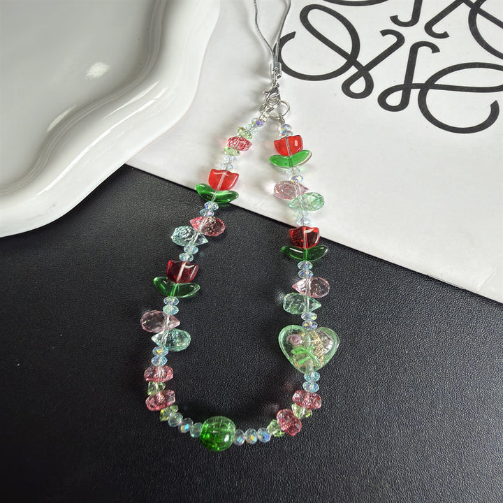 Blumen Bead Handykette Karnz
