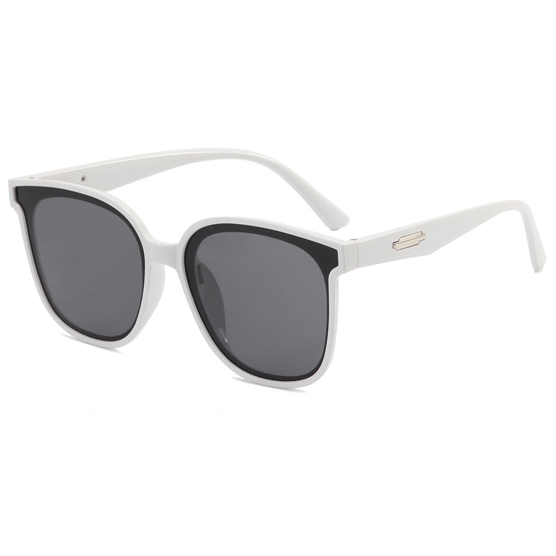 Damen modische oversized Sonnenbrille mit kombiniertem Rahmen Karnz