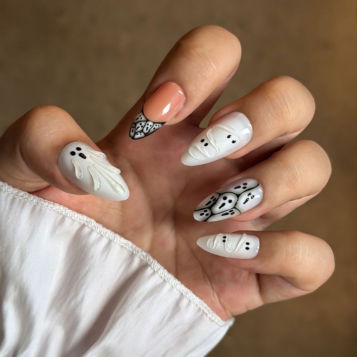 Künstlerisches Geist-Themen Presse-auf Nagelset Karnz