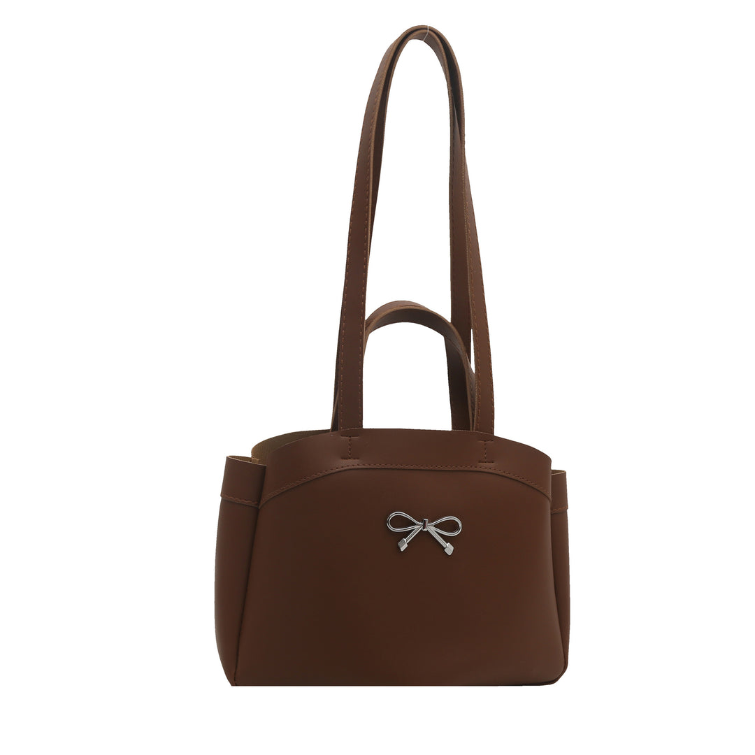 Elegante Bogen-Akzent Handheld Tote Bag Karnz