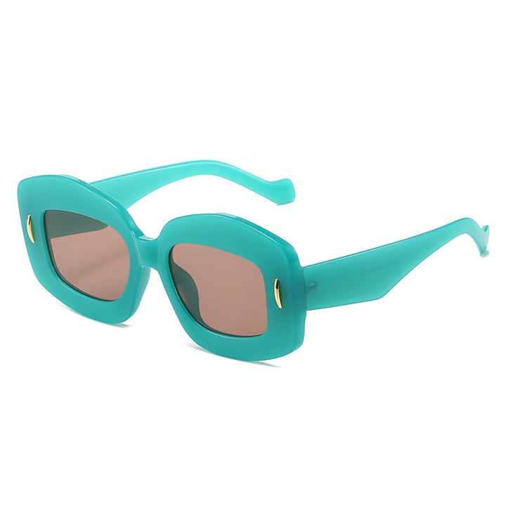 Zeitgenössische Chunky Rahmen Sonnenbrille Karnz