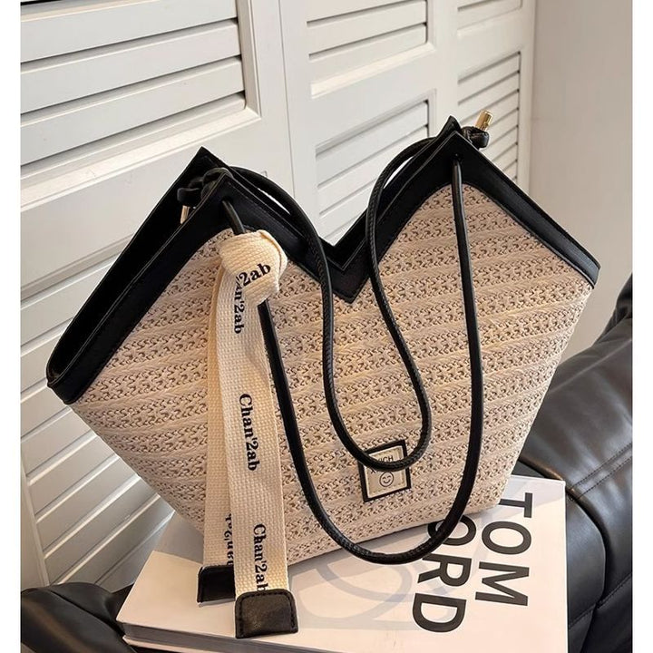 Gewebte Textur Schultertasche Karnz