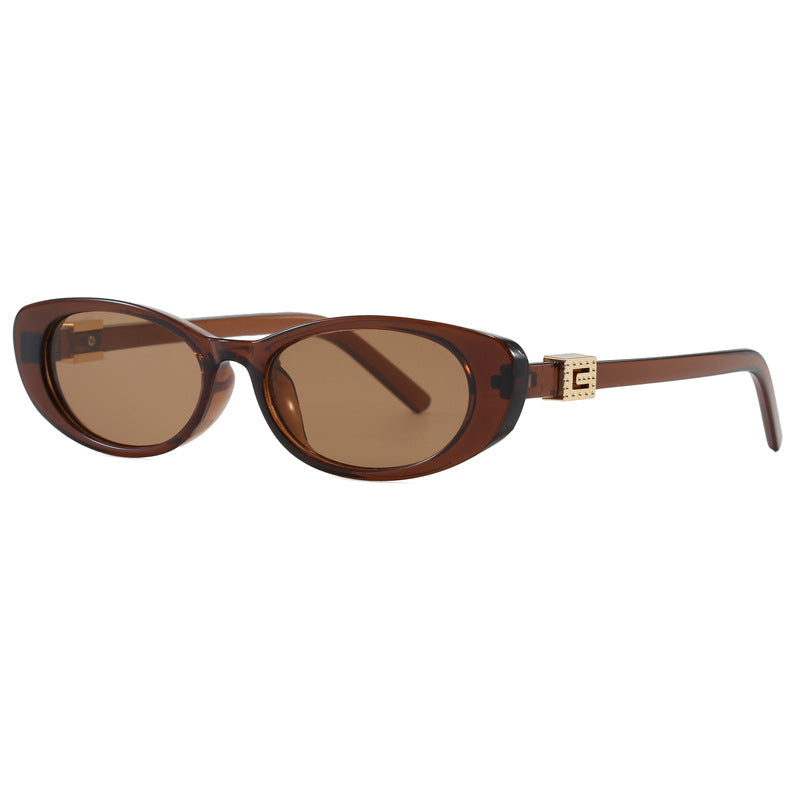Damen Cat-Eye Sonnenbrille mit stilvollem Rahmen und luxuriösen Akzenten Karnz