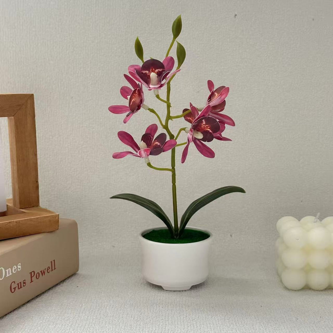 Realistische Orchideen Dekorative Pflanze