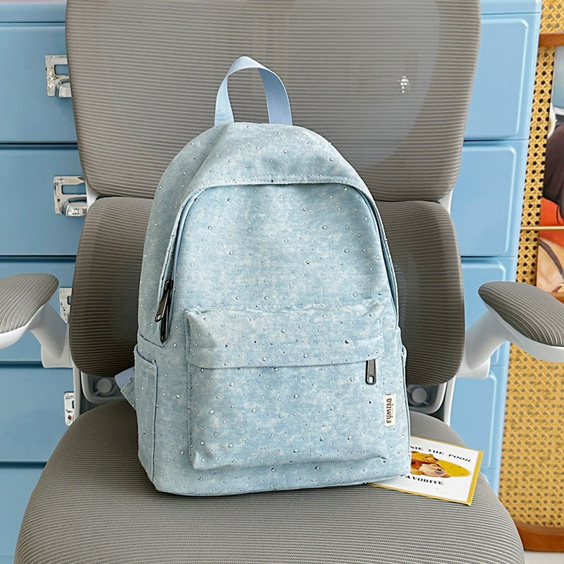 Lässiger leichter Rucksack mit gepunktetem Design Karnz