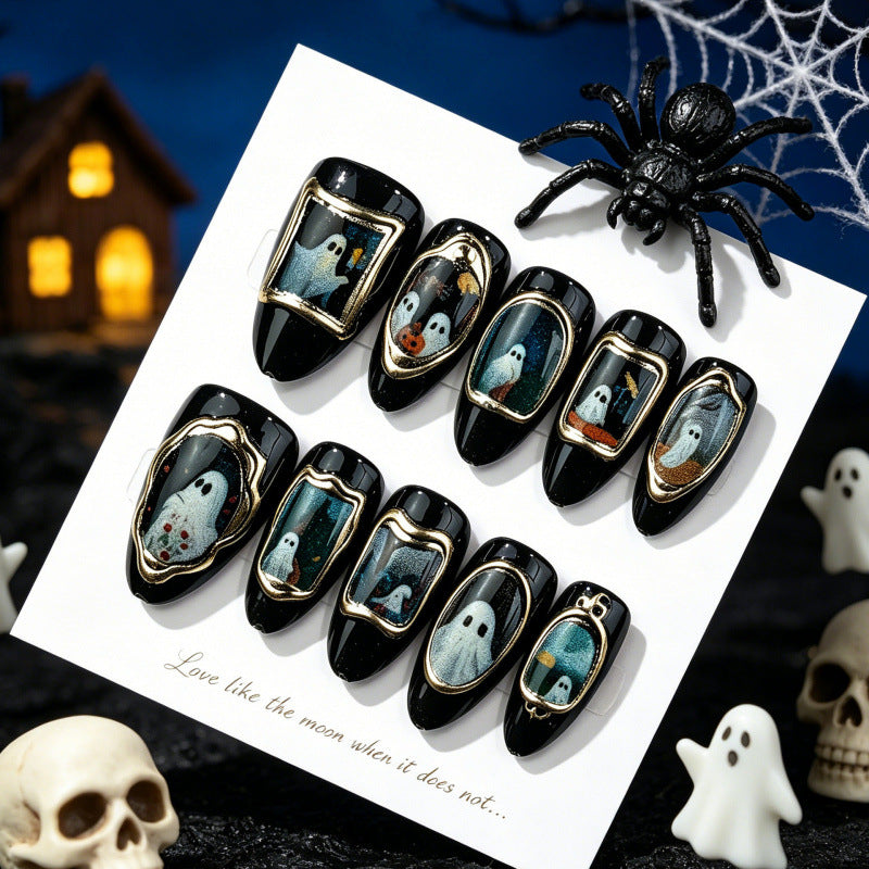 Geister-Themen Press-On Nagelkunst Set