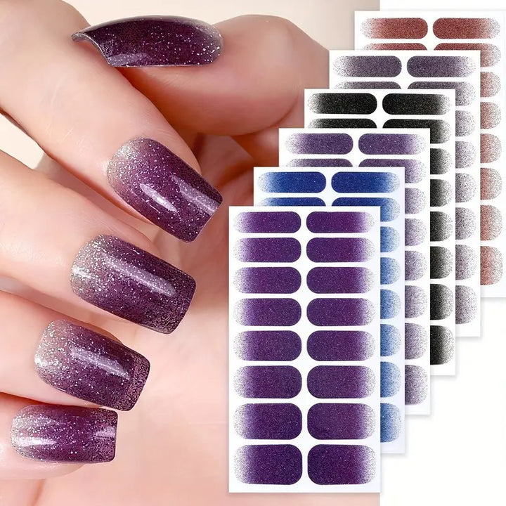 Glitter Ombre Nagelwraps  1790954415