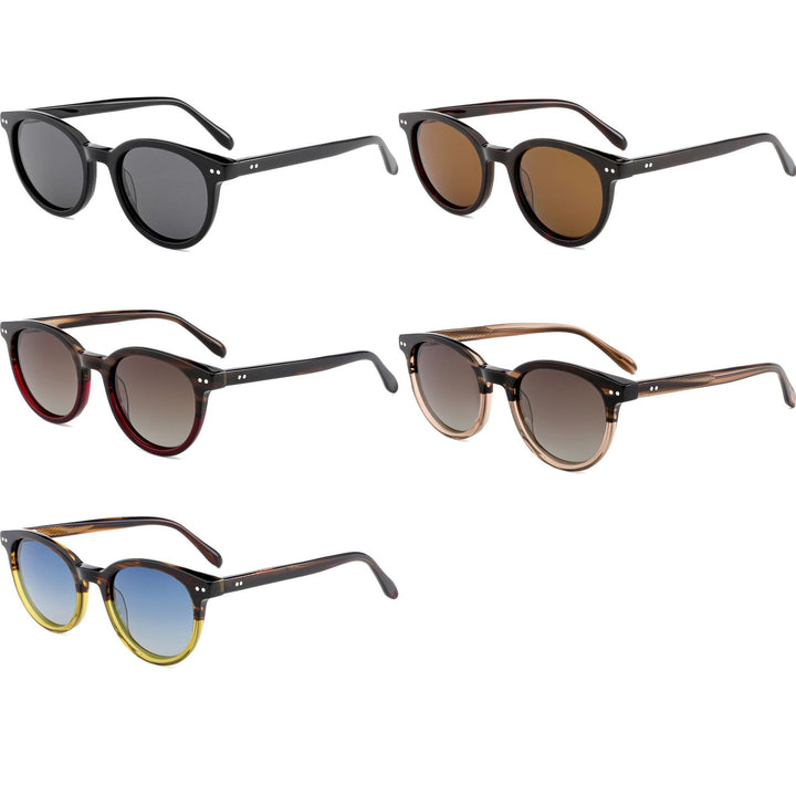 Damen stilvolle Rundschnitt-Sonnenbrille Karnz
