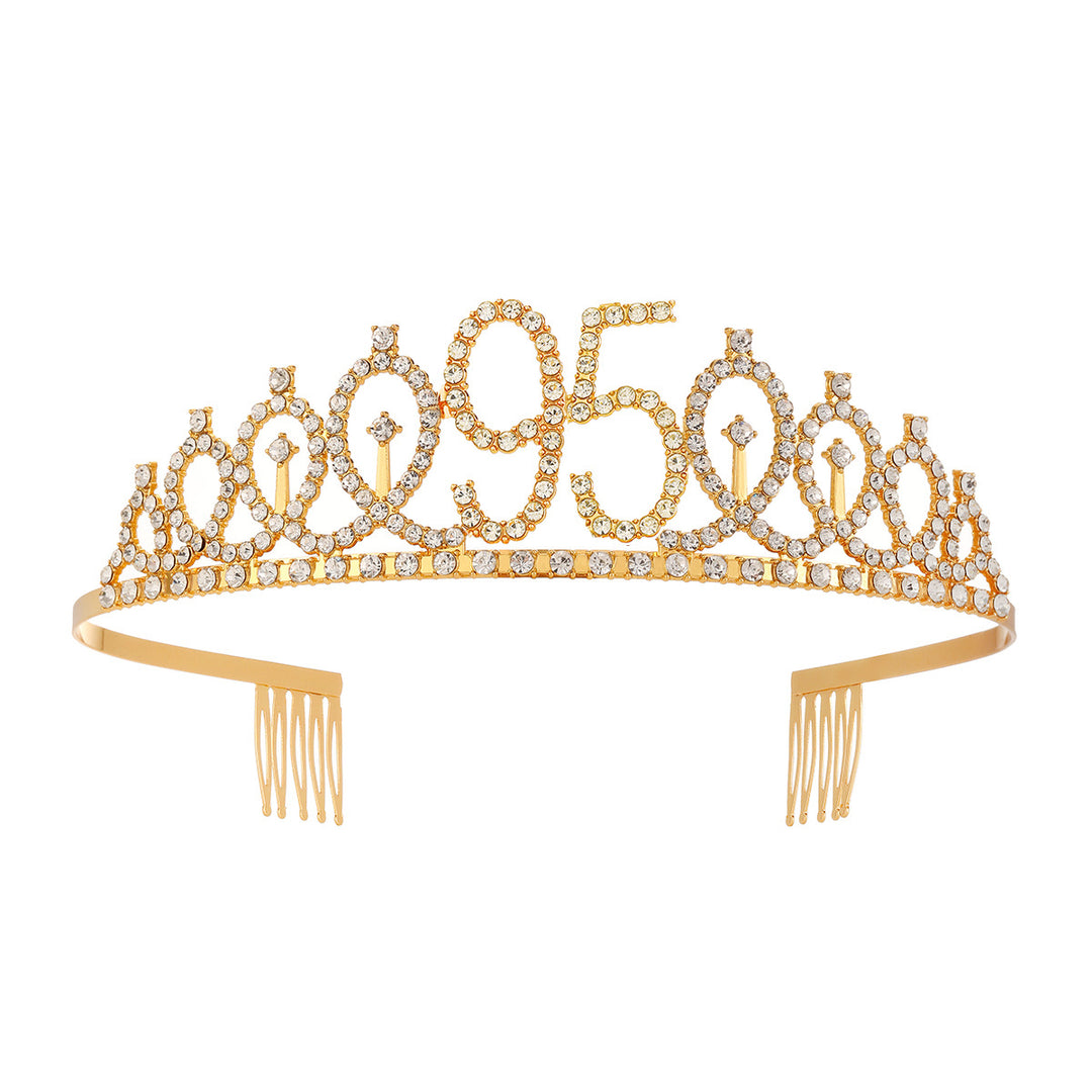 Damen Kristallverzierte Tiara mit elegantem Design Karnz