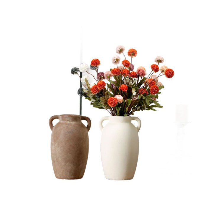 Rustikale Terrakotta Vase Karnz