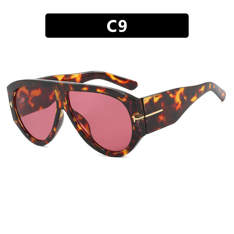 Damen Geometrische Sonnenbrille mit modernem Rahmen und polarisierten Gläsern Karnz
