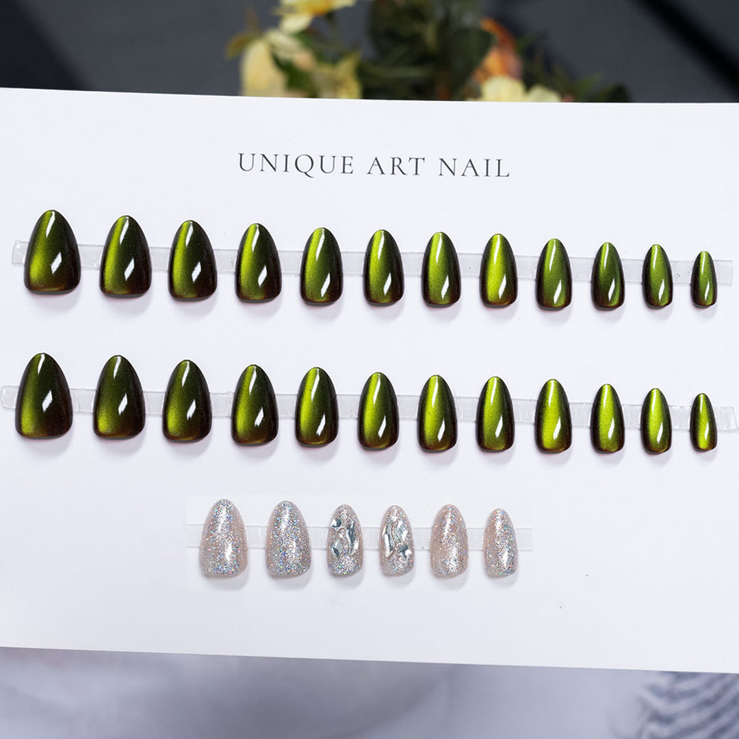 Hochglanz Press-On Nagelkunst