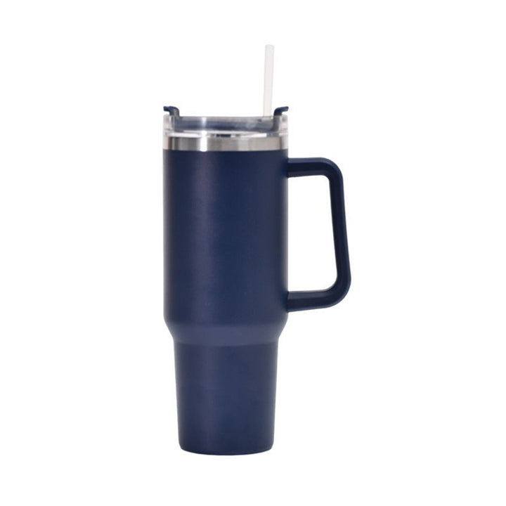 Damen Isolierbecher mit Trinkhalm und ergonomischem Griff Karnz
