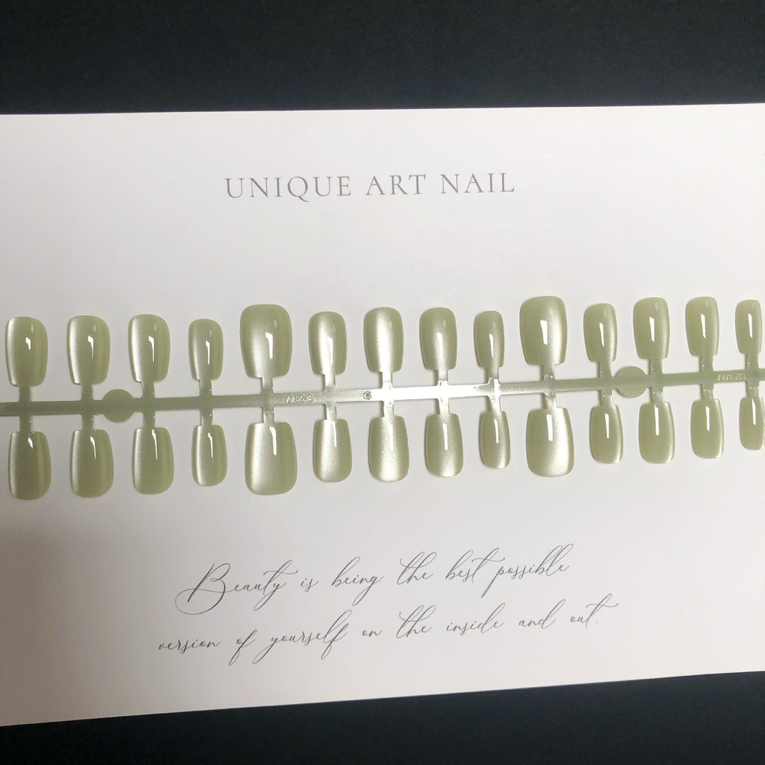 Press-on-Nagelkunst-Set mit elegantem glänzendem Finish