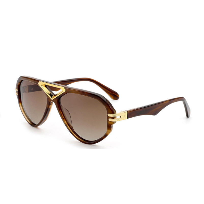 Damen elegante Sonnenbrille mit markantem Rahmen Karnz