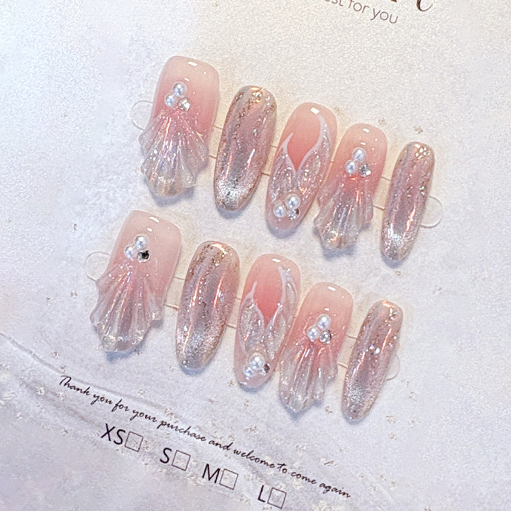 Premium French Tip Press-On Nails Karnz