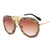 Damen Glamouröse Oversize-Sonnenbrille mit einzigartigem Schmuckrahmen Karnz