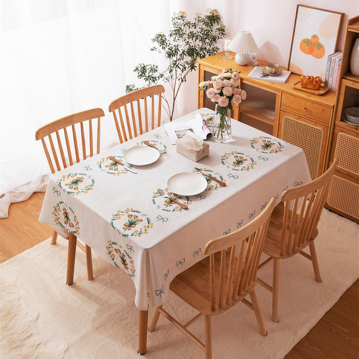 Blumensticktischdecke