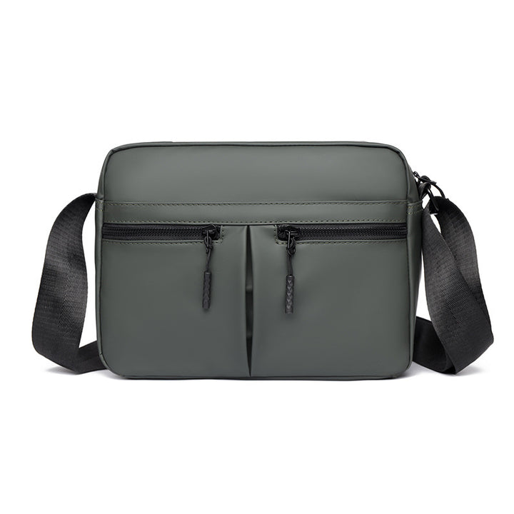 Schlanke Utility Crossbody Bag mit doppeltem Reißverschluss Karnz