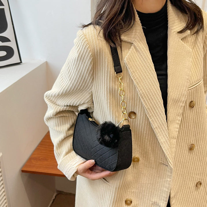 WoStylish Kunstfell Mini Handtasche Karnz