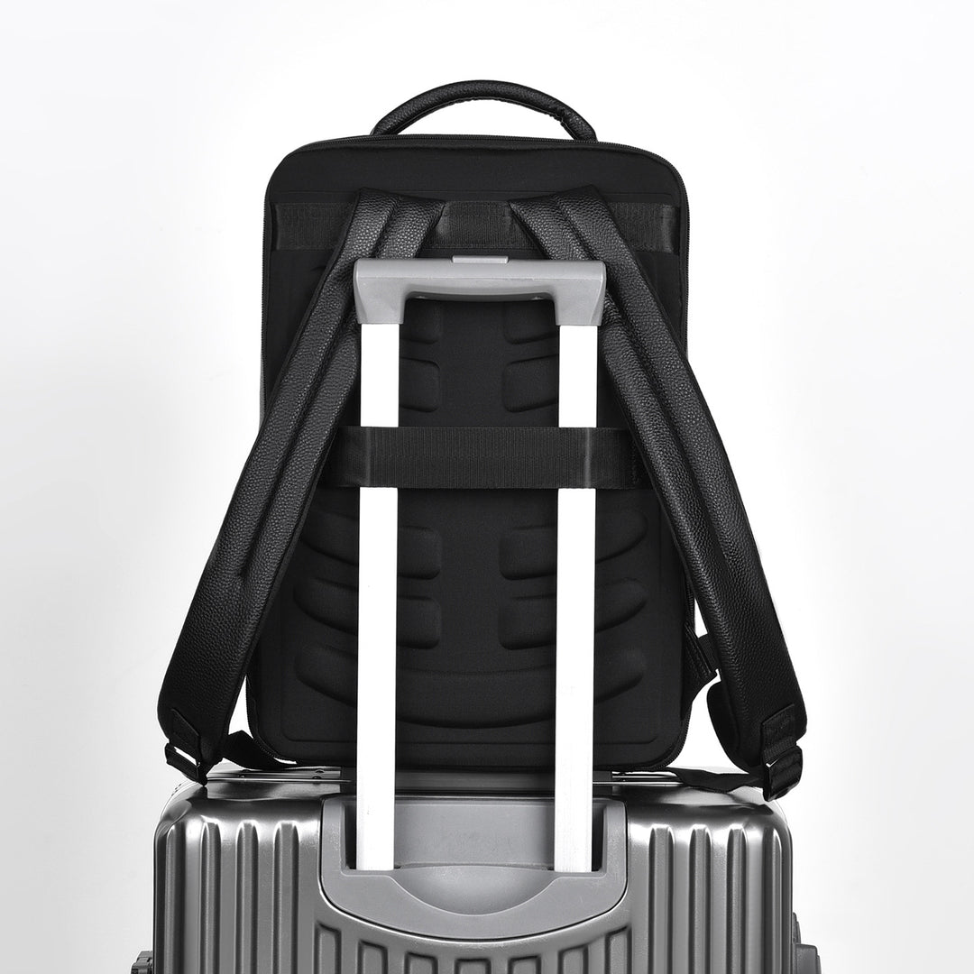 Eleganter Leder Laptop Rucksack