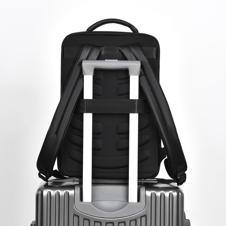 Eleganter Leder Laptop Rucksack